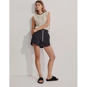 Varley Black Harmon High Rise Women's Shorts